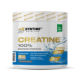 Syntime Nutrition Creatine 100% Monohydrate 200 g Unflavored 