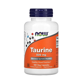 NOW Taurine 500 mg 100 caps 