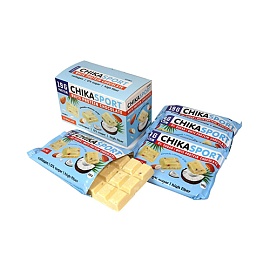 Chikalab ChikaSport 100 g White Protein Chocolate Almonds+Coconut Chips