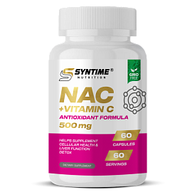 Syntime Nutrition NAC +Vitamin C 500 mg 60 caps