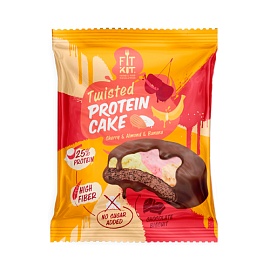 FitKit Twisted Protein Cake 70 g Cherry & Almond & Banana