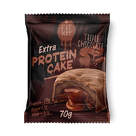 FitKit Protein Cake EXTRA 70 g Triple Chocolate