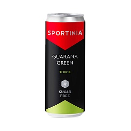 Sportinia Guarana Green 330 ml Тоник 