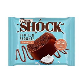 Fitnes Shock Protein Brownie 50 g Coconut Pie 