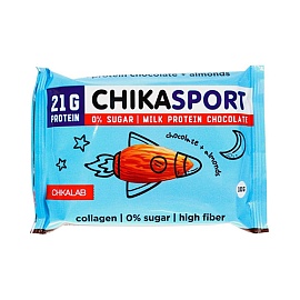 Chikalab ChikaSport 100 g Milk Protein Chocolate+Almonds