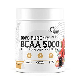 Optimum System 100% Pure BCAA 5000 200 g Strawberry