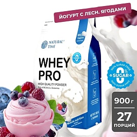 Natural Time Whey Pro 900 g Yogurt With Wild Berries 