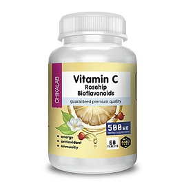 Chikalab Vitamin C Rosehip Bioflavonoids 500 g 60 tabl