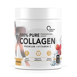 Optimum System 100% Pure Collagen 200 g Raspberyy