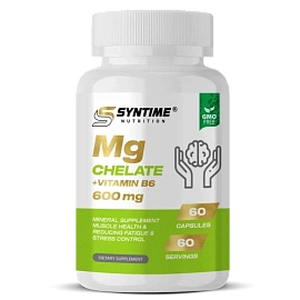 Syntime Nutrition Mg Magnesium Chelate 60 caps