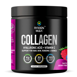 Roden Max Collagen Hyaluronic Acid + Vitamin C 150 g Berry Mix 