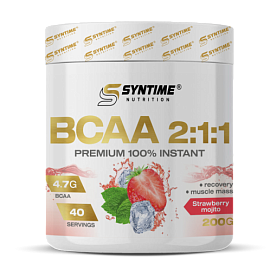 Syntime Nutrition BCAA 2:1:1 200 g Strawberry Mojito 