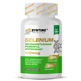 Селен Syntime Nutrition, 100 мкг, 60 капсул