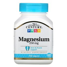 21st Century Magnesium 250 mg 110 tabl