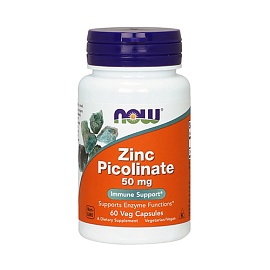 NOW Zinc Picolinate 50 mg 60 veg caps