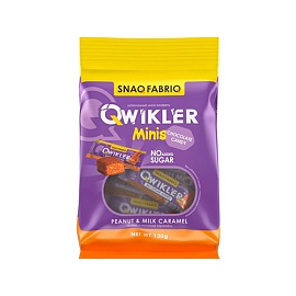 Snaq Fabriq Qwikler Minis 130 g Peanut & Milk Caramel 