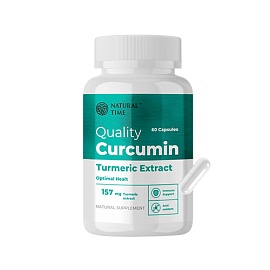 Natural Time Quality Curcumin 60 Caps 