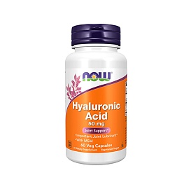 NOW Hyaluronic Acid 50 mg 60 Veg Caps