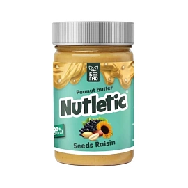 Nutletic Peanut Butter 280 g Seeds Raisin