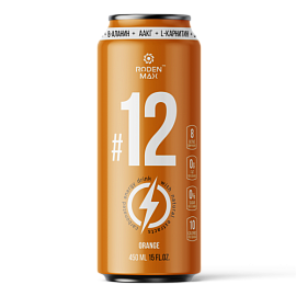 Roden Max Carbonated Energy Drink #12 450 ml Orange