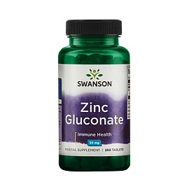 Swanson Zinc Gluconate 30 mg 250 tablets