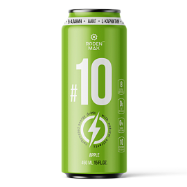 Roden Max Carbonated Energy Drink #10 450 ml Apple
