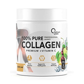 Optimum System 100% Pure Collagen 200 g Cherry Lime