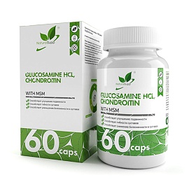 NaturalSupp Glucosamine HCL, Chondroitin Whit MSM 60 caps