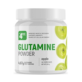 all4ME Glutamine Powder 200 g Apple 