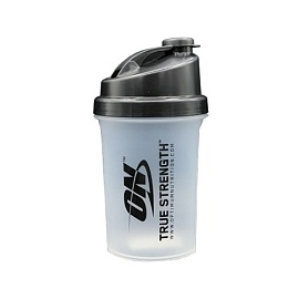 Шейкер ON True Strength 500 ml Прозрачный с черной крышкой 