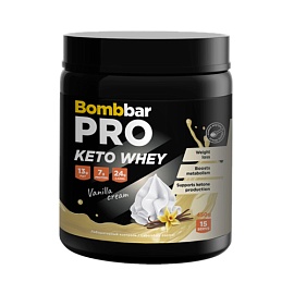 Bombbar Pro Keto Whey 450 g Vanlla Cream