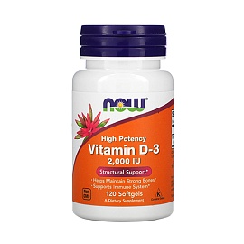 NOW Vitamin D-3 2.000 IU 120 softgels