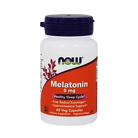 NOW Melatonin 5 mg 60 caps 