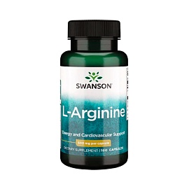 Swanson L-arginine 500 mg 100 capsules 