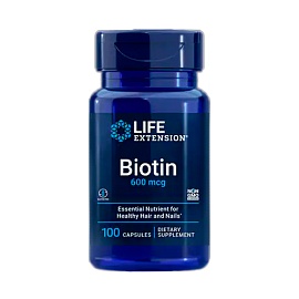 Life Extension Biotin 600 mcg 100 capsules 