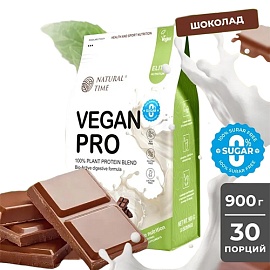 Natural Time Vegan Pro 900 g Chocolate 