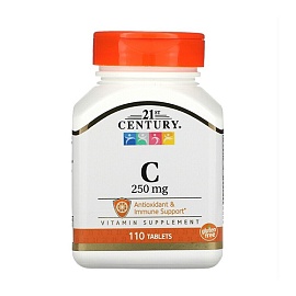 21st Century Vitamin C 250 mg 110 tabl
