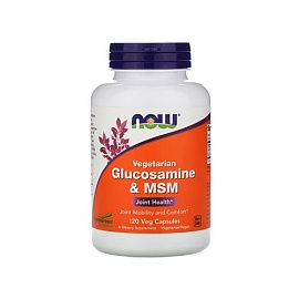NOW Veg Glucosamine & MSM 120 Veg Caps 