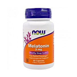 NOW Melatonin 3 mg 60 caps 
