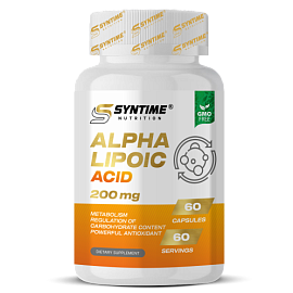 Альфа-липоевая кислота Syntime Nutrition, 200 мг, 60 капсул