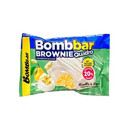 Bombbar Brownie Quadro 50 g Ricotta & Pear