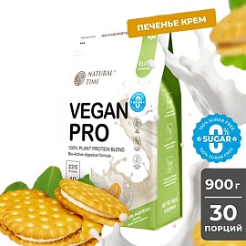 Natural Time Vegan Pro 900 g Cookie-Cream 
