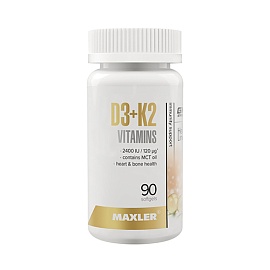Maxler Vitamins D3+K2 90 sofgels