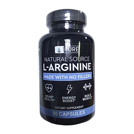 Pure Natural Source L-Arginine 90 capsules 