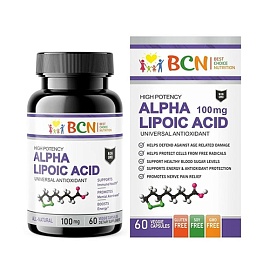 Best Choice Nutrition Alpha lipoic Acid 100 mg 60 veggie capseles