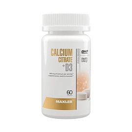 Maxler Calcium Citrate+D3 60 tablets