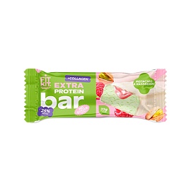 FitKit Protein Bar +Collagen EXTRA 60 g Pistachio&Raspberry
