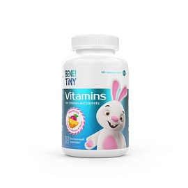Bene! Tiny Vitamins For Children and Parents 60 мармеладок Яблоко & Банан