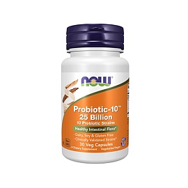 NOW Probiotic-10 25 Billion 30 veg capsules