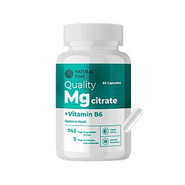 Natural Time Quality Msgnesium Citrate 60 Caps